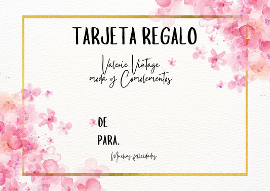 TARJETA DE REGALO VALERIA 75